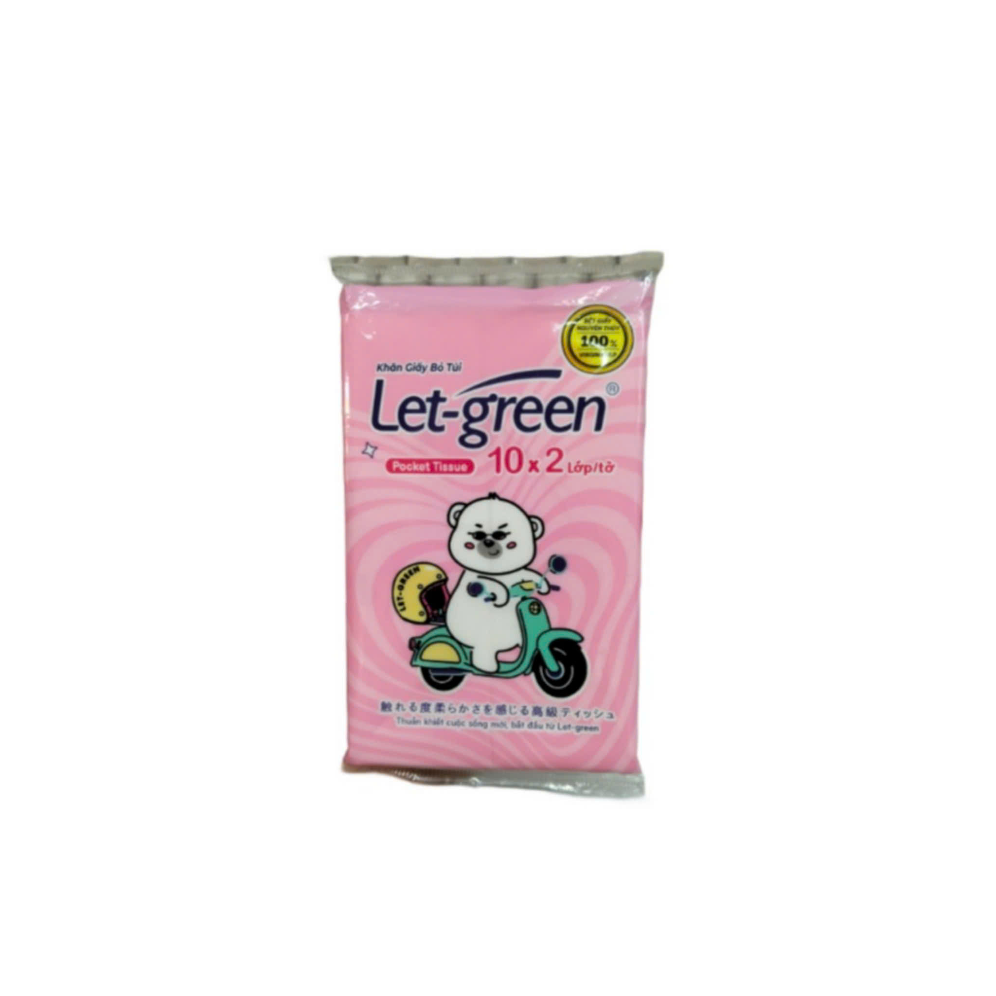 Khăn giấy bỏ túi Let-green 2 lớp (10 tờ)