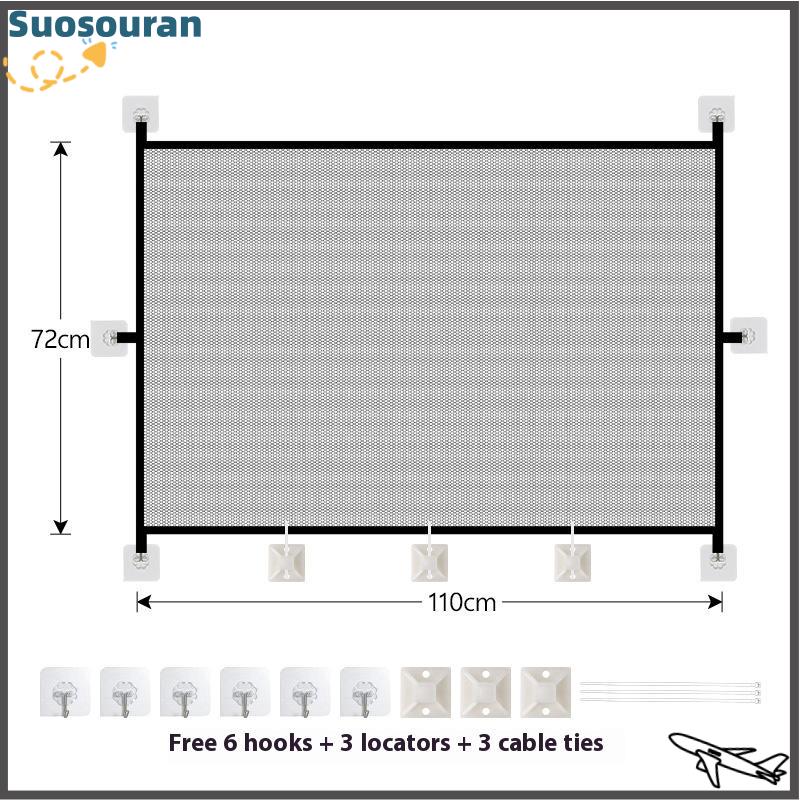 【suosouran】🔥🔥 Có thể gập lại con chó hàng rào Pet cách ly Net an toàn hàng rào Pet ma thuật cổng bé an toàn cửa - 7