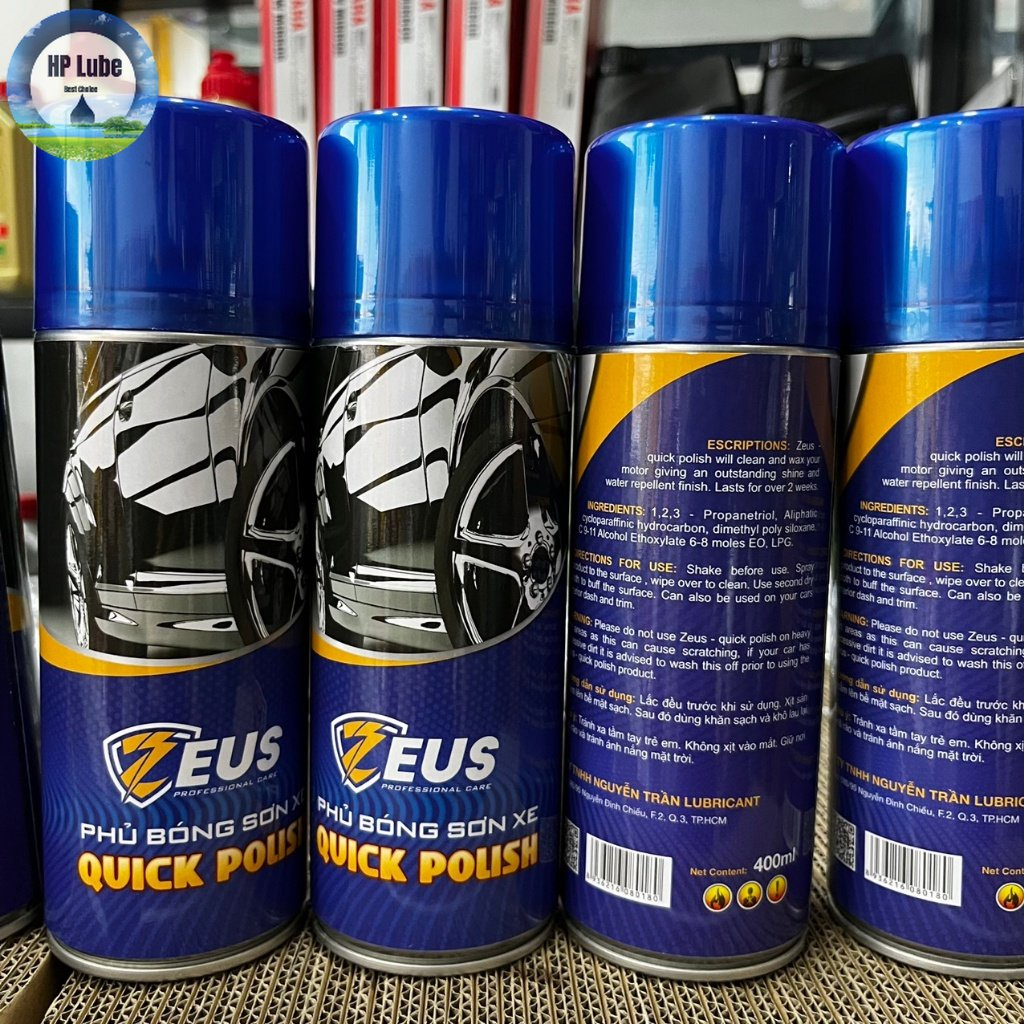  Chai Xịt Phủ Bóng Sơn Xe Máy ZEUS Xịt Phủ Dưỡng Bóng Dàn Áo Xe Máy Ô Tô giúp làm mới xe bóng sáng như mới 