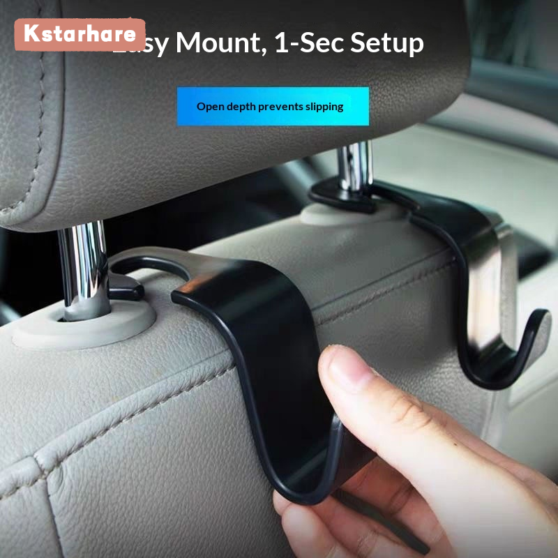 Kstarhare Car Seat Back Hidden Hook for Interior Storage, Modern Design Auto Organizer Hook Giá 19,000 Đồng*Miễn phí vận chuyển