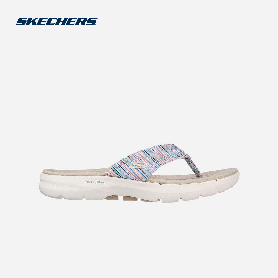 SKECHERS Dép xỏ ngón nữ Go Walk 6 Sandal-Bright Daze 141000 NTT5