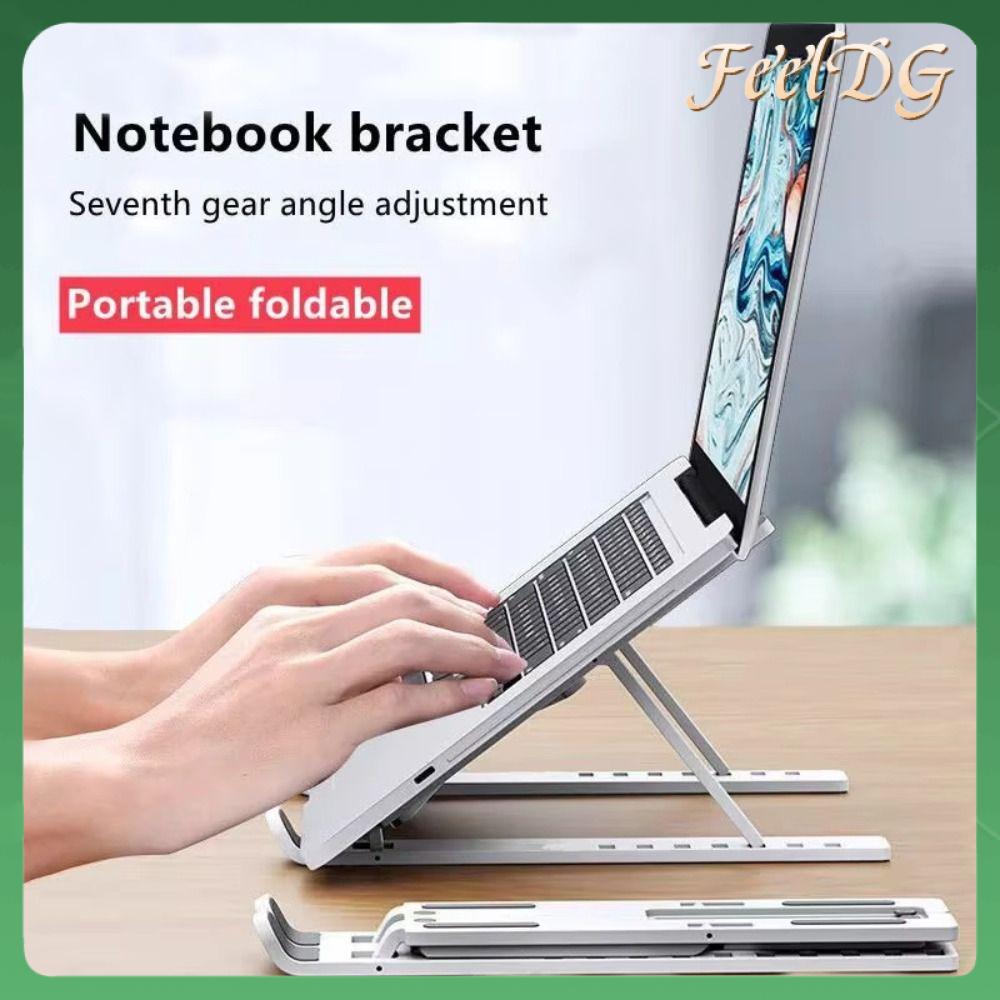FEELDG Có thể điều chỉnh Giá đỡ laptop Phổ quát Có thể gập lại Giá đỡ sổ tay Di động Không trượt Đế làm mát laptop dành cho Laptop/Tablet/điện thoại