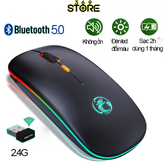 Đại lý Chuột Không Dây Bluetooth Sạc Pin IMICE E1300 Chống Ồn Có Thể Kết Nối Điện hàng mới về 1751770527_VNAMZ-7841215020