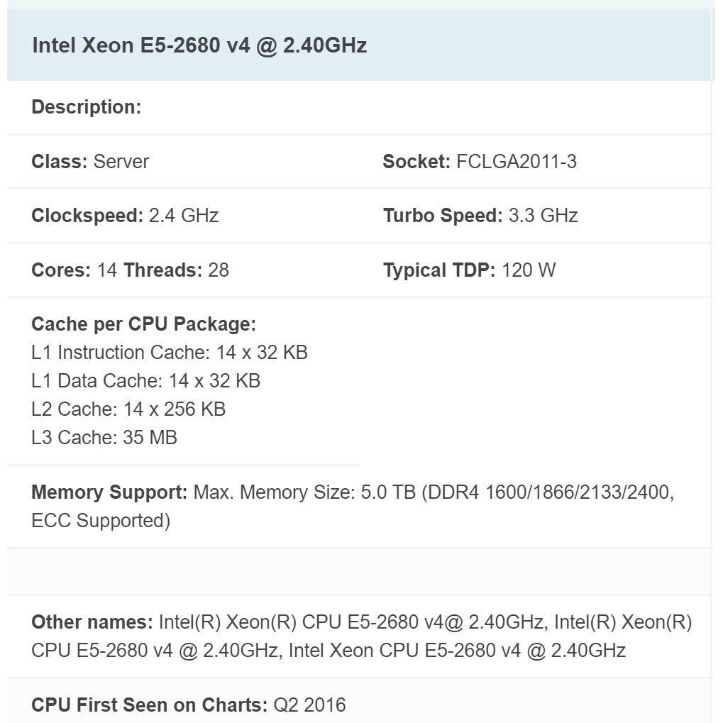 CPU Intel Xeon E5 2676v3 - E5 2678v3 - 2666v3 - 2696v3 - 2680v4 - 2676v3 - 2699v3 -2696v4 siêu mạnh 
