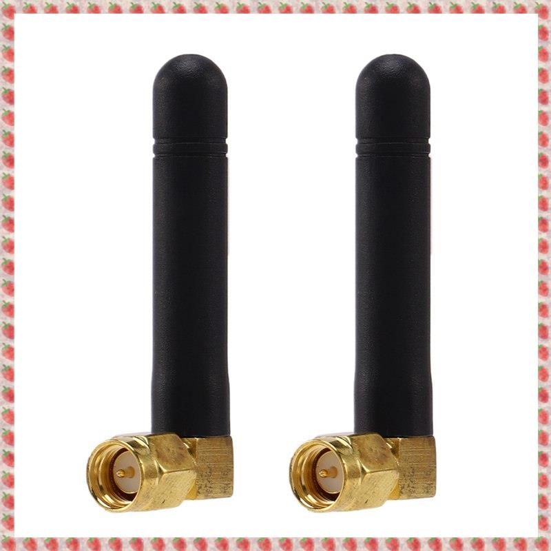 (RBPN) 2Pc 2.4Ghz Antenna 3.5Dbi Aerial Bluetooth Zigbee Module SMA Male Right Angle Wholesale Price Modem External Antenna