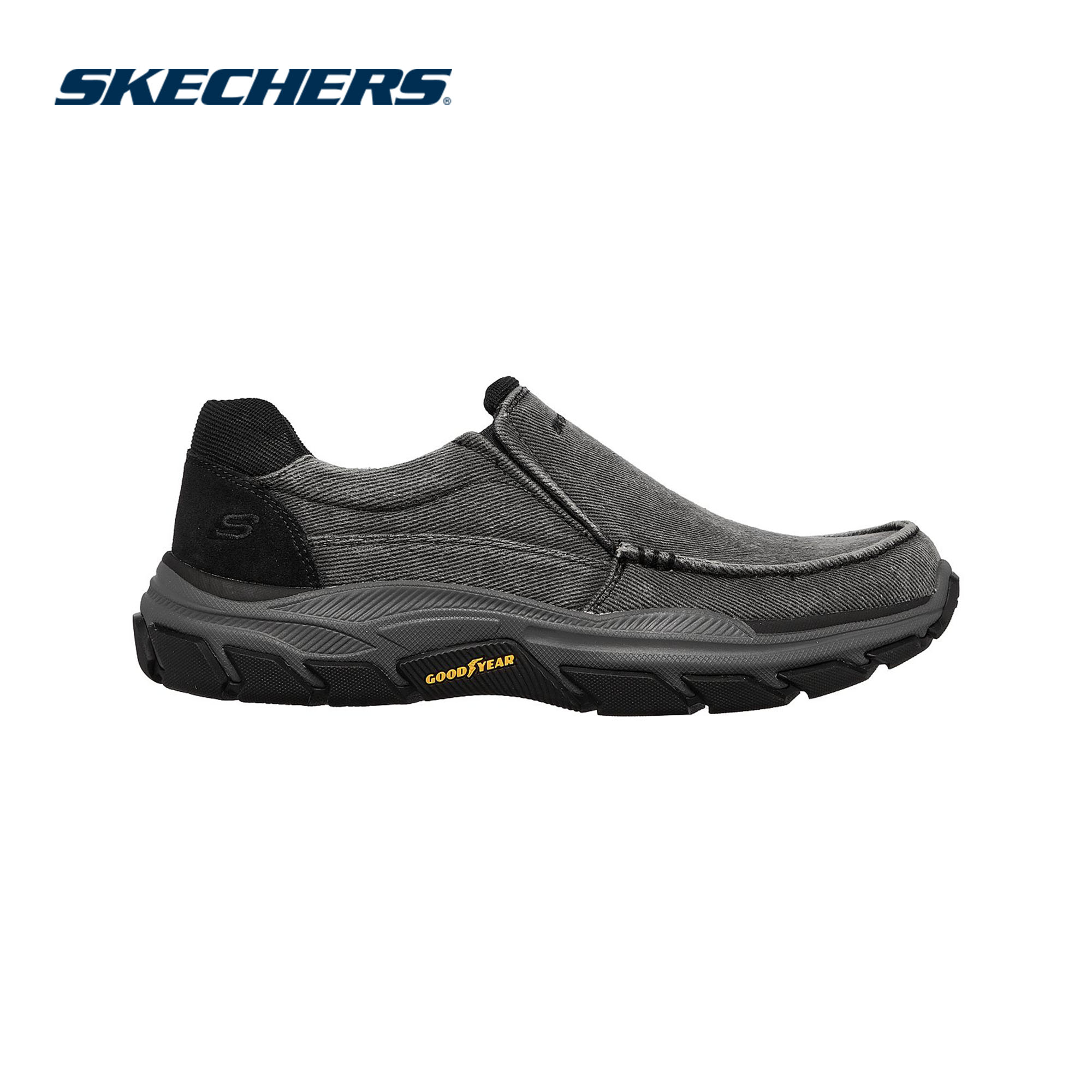 Skechers สเก็ตเชอร์ส รองเท้า ผู้ชาย Skechers Usa Respected Shoes - 204331-BLK