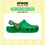 Giày Clog Trẻ Em Crocs Toddler Classic Holiday Icons Lights - Grass Green - 211889-3E8