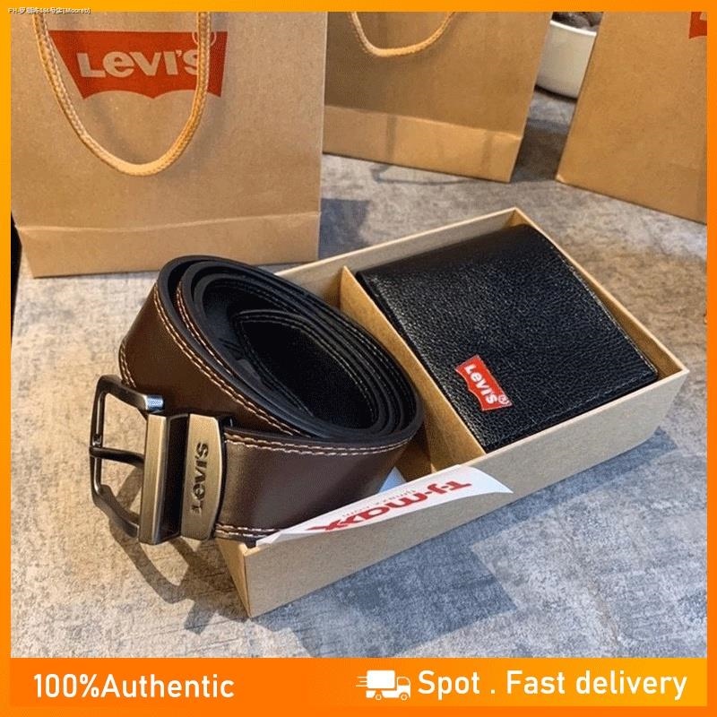 levis belt and wallet set