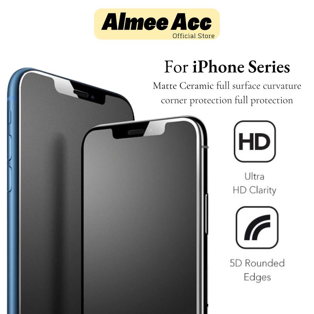 [Calgy] [Cm] Almee kính cường lực mờ bằng gốm cho iPhone iPhone 6 iPhone 6 + iPhone 7 iPhone 7 + iPhone 8 + iPhone X iPhone XS iPhone XR iPhone XS Max iPhone 11 iPhone 11 Pro iPhone 11 Pro �� Tìm kiếm Max iPhone 12 6.1 Iphone 12 PRO iPhone 12 PR
