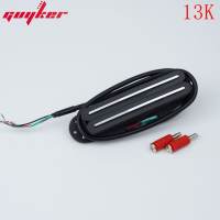 GUYKER 1 pcs Alnico 5 Hot Dual Rail Humbucker Pickup Single Coil 9K/13K Black White Yellow Color for ST SQ Electric Guitar Parts