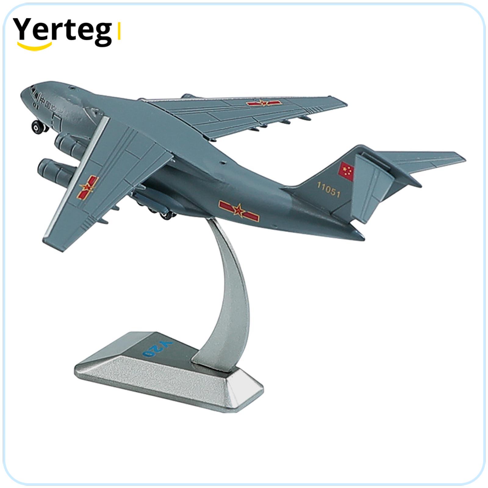 Prettyia 1:260 Y 20 Transport Fighter Model Miniature Toys Gift Souvenir with Display Base for TV Cabinet Bedroom Bookshelf Bar Office ราคา 1,347 บาท*ส่งฟรี