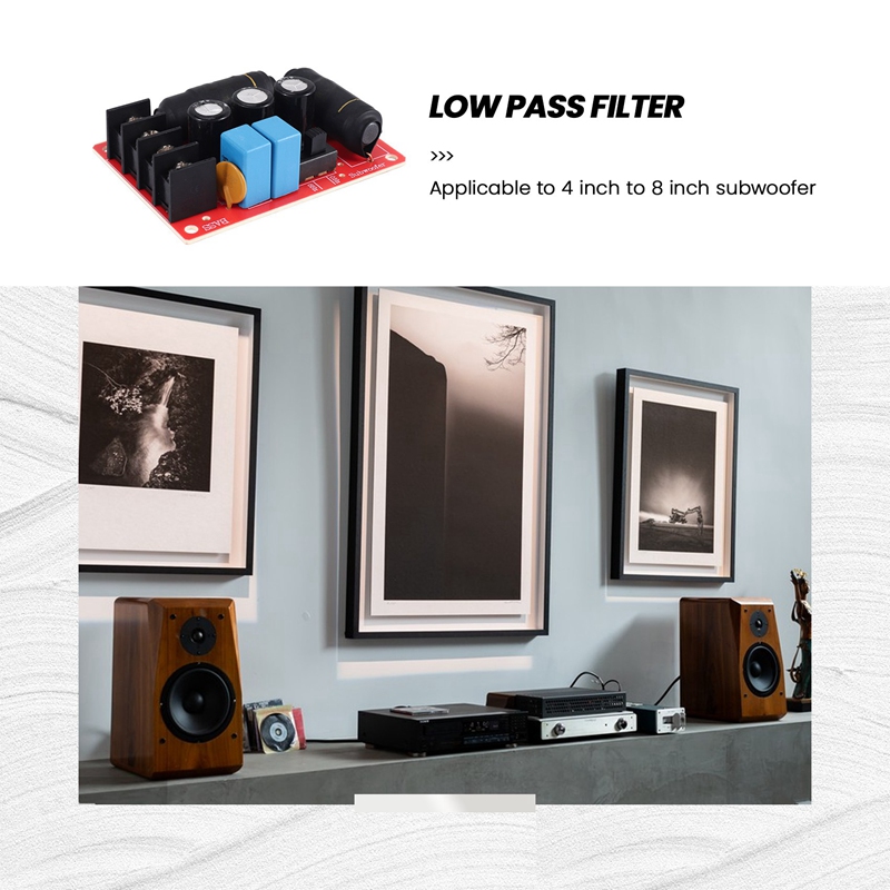 Pure Bass Subwoofer Second-Order Crossover Speaker Frequency Divider DIY Home Theater