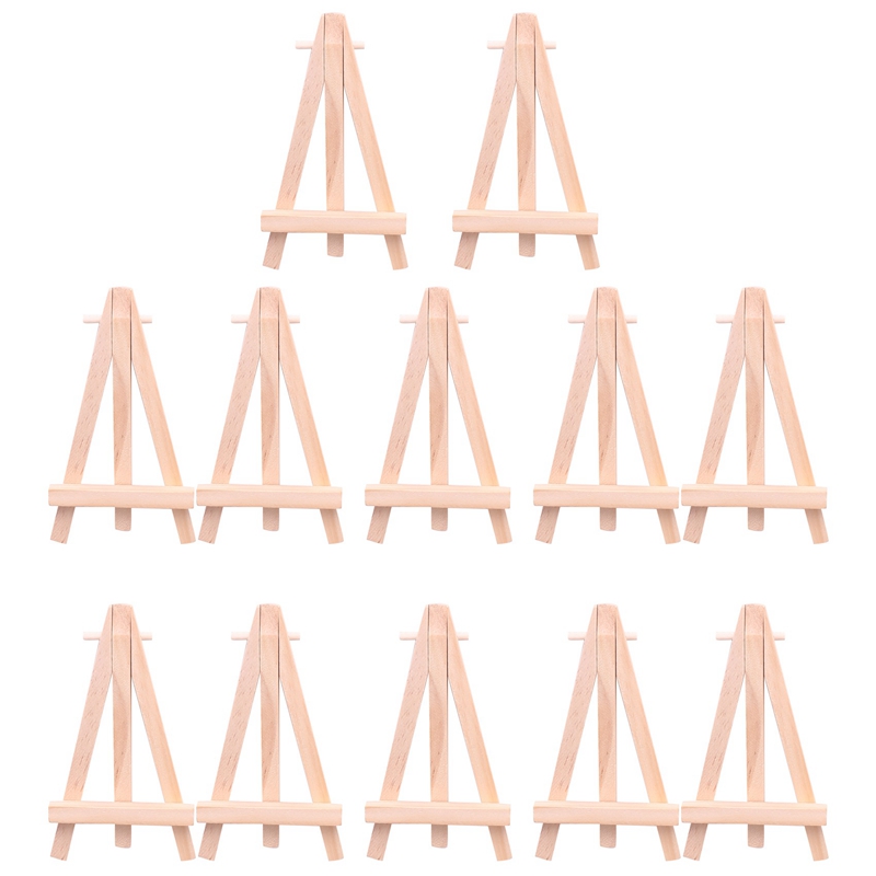 Mini Wood Display Easel, 40pcs, Perfect For Displaying Small Canvases,  Business Cards, Photos