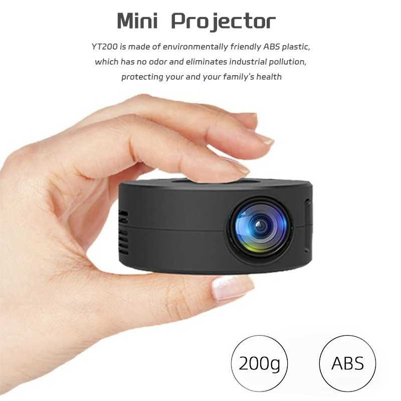 Romoss Máy chiếu HD gia đình YT200 Máy chiếu Mini cầm tay Mini Máy chiếu không dây