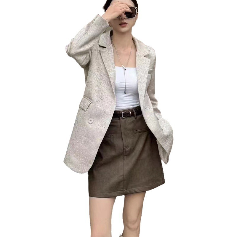 Black Suit Jacket For Women's Autumn/Winter 2024 New Korean Version Loose Fit Suit, Fashionable And Casual Texture Women's Mini Suit ราคา 2,438 บาท*ส่งฟรี