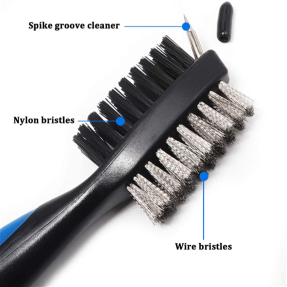 Tcbsc8183 bền hai mặt Irons Woods dụng cụ làm sạch rãnh dụng cụ vệ sinh Clip để túi BÀN CHẢI ĐÁNH gậy Golf