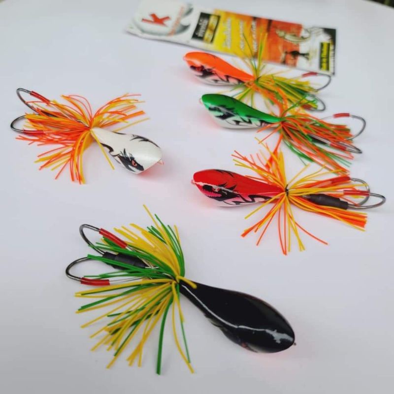 Mồi lure nhái lắc gỗ thái lan ,mồi lure lóc,..siêu nhạy