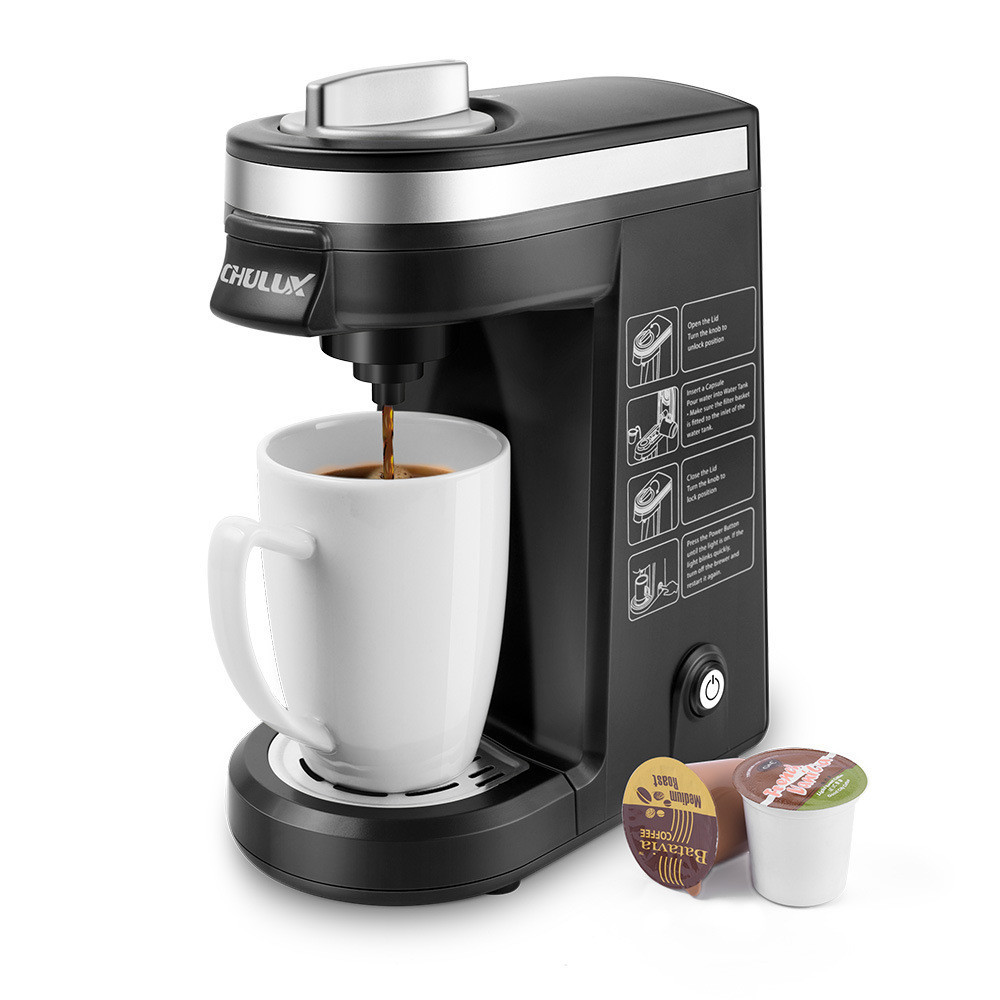 Máy pha cà phê viên nén K-Cup Chulux kiểu Mỹ, có thể sử dụng cho gia đình và khách sạn