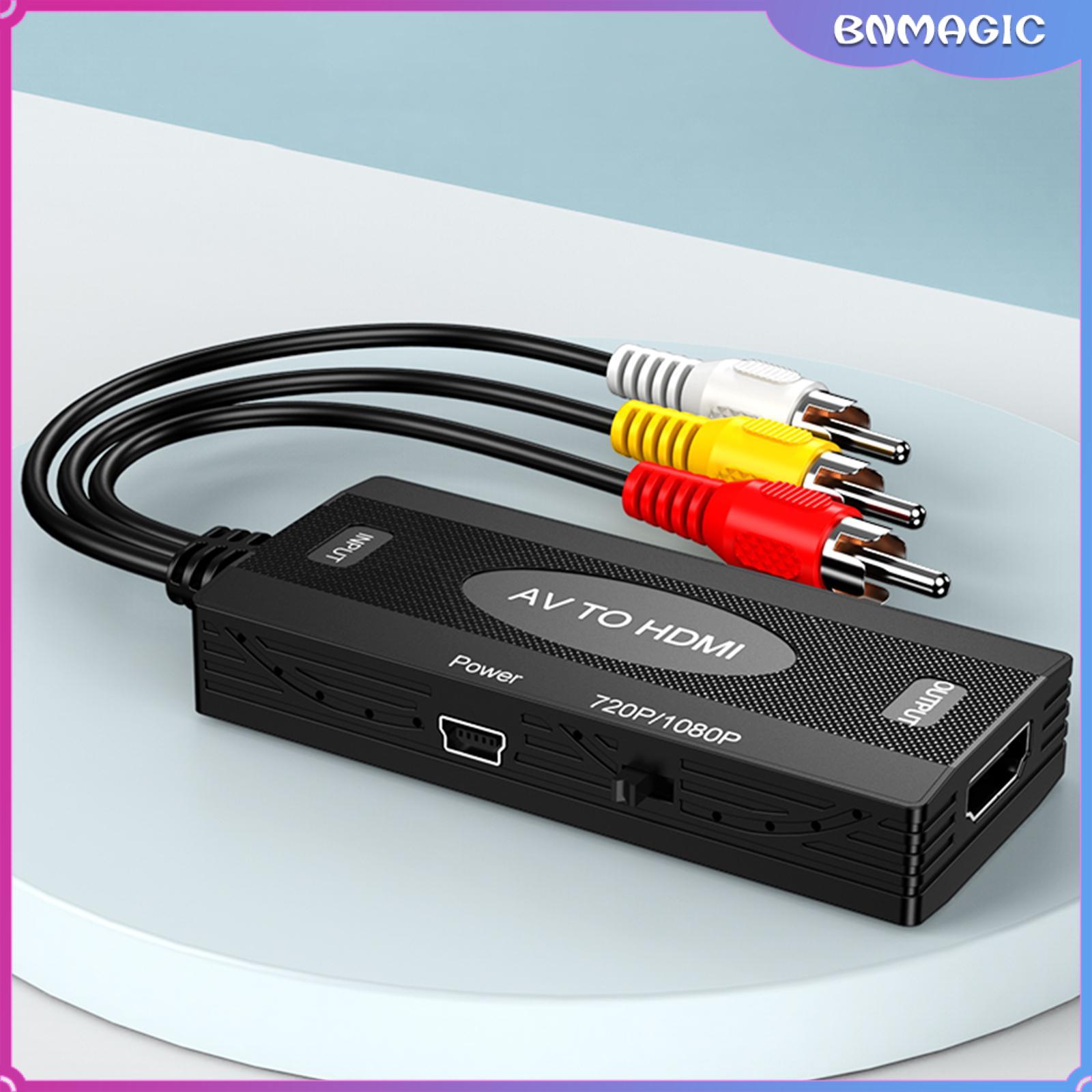 BNMAGIC RCA to HDMI / HDMI to RCA Converter Cable 3RCA Composite Audio Video AV Adapter for TV PC DVD Players Home