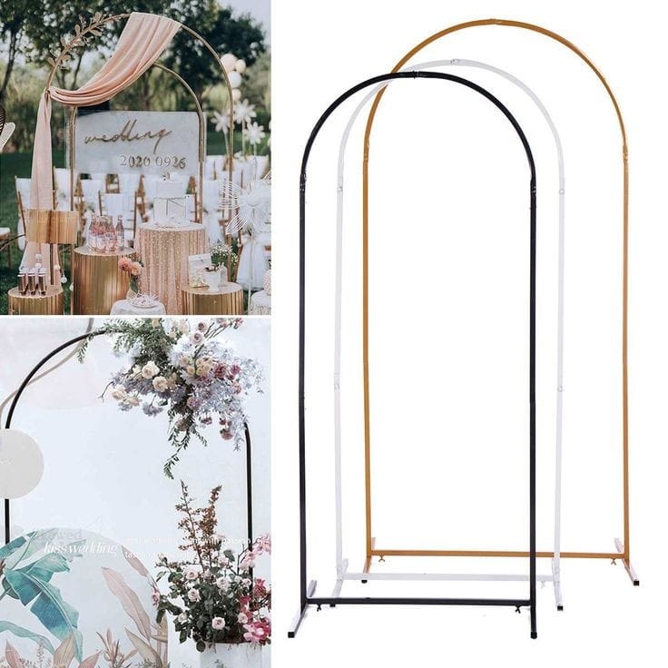 Dekorasi Pernikahan DAN Lamaran pernikahan Ready Stock Standing Oval Bongkar Pasang Bahan Besi Dekoras…