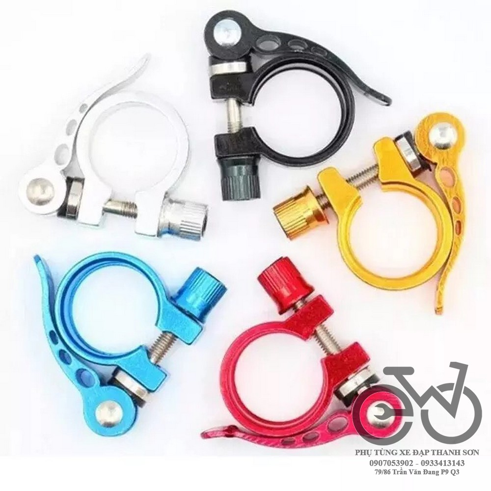 Kẹp khóa cốt yên xe đạp 31,8 - 25.4mm giao màu ngẫu nhiên