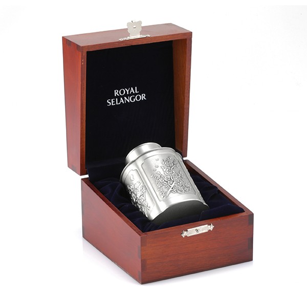 M Royal Selangor Hand Finished Joe Collection Pewter Canister Gift