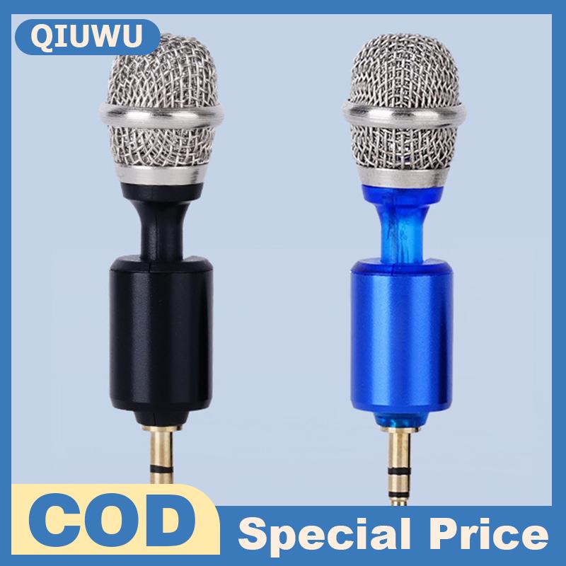 QIUWU ไมโครโฟนงอได้แบบปลั๊กแอนด์เพลย์โลหะขนาดเล็กแบบพกพา3 5มม. ไมโครโฟนบันทึกคอยืดหยุ่นสำหรับคอมพิวเตอร์แล็ปท็อปเหมาะสำหรับการเล่นเกมและออกอากาศ ราคา 63 บาท*ส่งฟรี