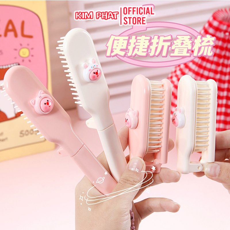 Lược loopy có thể gấp gọn đính charm pvn693