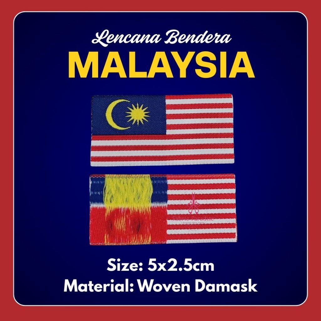 Malaysia Flag Patch Iron On Sew On Embroidered Applique Badge National Flag Patch In Multiple Sizes - Australia - Foto 4