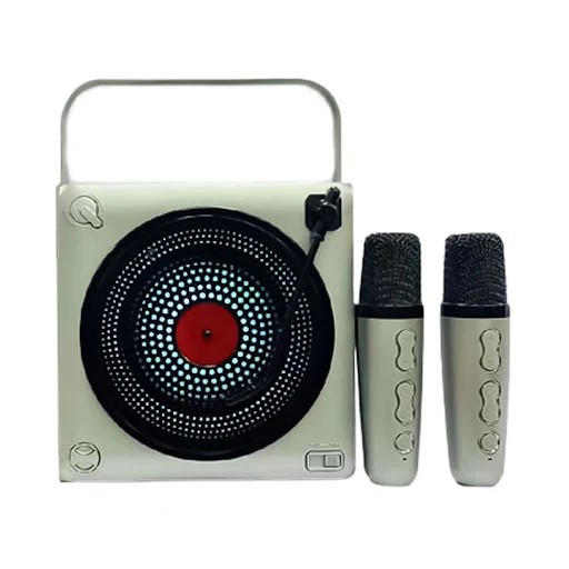 Loa bluetooth karaoke mini chính hãng JBK-1302 kèm mic dòng 2023 âm thanh cực đỉnh bass mạnh có led nhỏ gọn