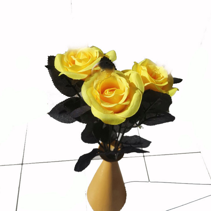 Gothic Black Rose Artificial Flowers Simulation Flowers Valentine Gift