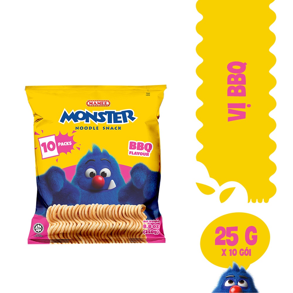 Snack Mì Gói Monster (Túi 10góix25g)