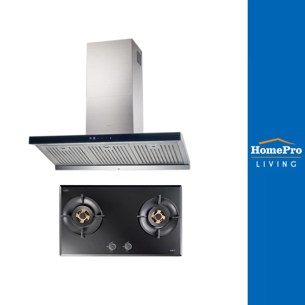MEX เตาฝัง+เครื่องดูดควัน V3772MHR+K635BFX90 จัดส่งโดย HomePro ราคา 22,885 บาท*ส่งฟรี