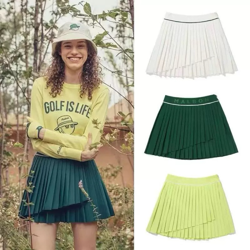 Chân Váy Golf Malbon Dáng Xòe Xếp Ly Tầng – Chân Váy Thể Thao Nữ Cao Cấp, Co Giãn ( Malbon x golfworldforall )