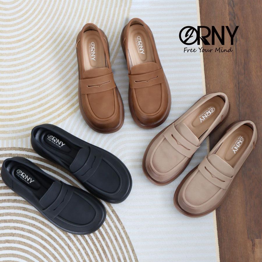 ORNY(ออร์นี่) รองเท้าโลฟเฟอร์ผู้หญิง ใส่นุ่ม น้ำหนักเบา ;ใส่สบาย รุ่น Mellow | OY280 ราคา 392 บาท*ส่งฟรี