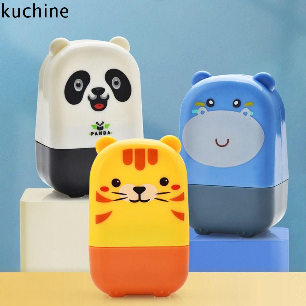 KUCHINE Dụng cụ bôi hóa đơn nhanh Con lăn tem an toàn Mở đóng Gói Nhanh Dụng cụ tạo sự riêng tư Con dấu bí mật Hoạt hình Bảo vệ nhận dạng Con lăn kín đáo Sinh viên