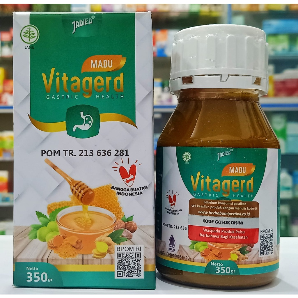 Madu Vitagerd - Meredakan Asam Lambung, GERD, Maag Kronis Herbal