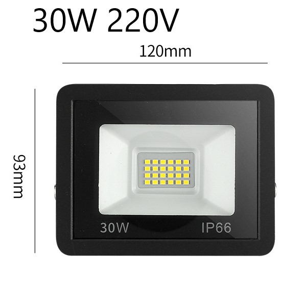 Đèn Pha Led Ngoài Trời 10W 20W 30W 50W 100W siêu sáng đèn an ninh IP67 Đèn chiếu điểm chống nước cho bãi đậu xe sân vườn sân chơi