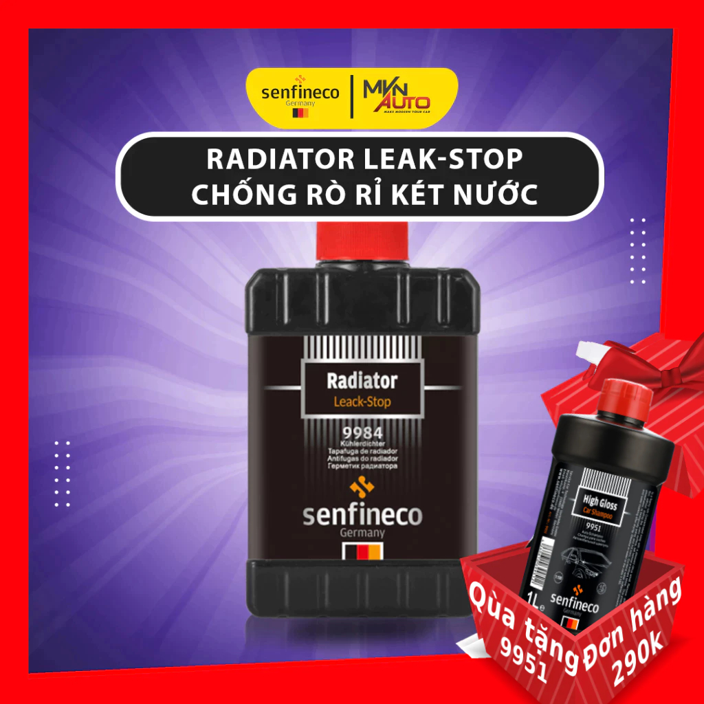 Chống rò rỉ két nước - Senfineco - 9984 - Radiator Leak-Stop - Hàng chính hãng - 325ml