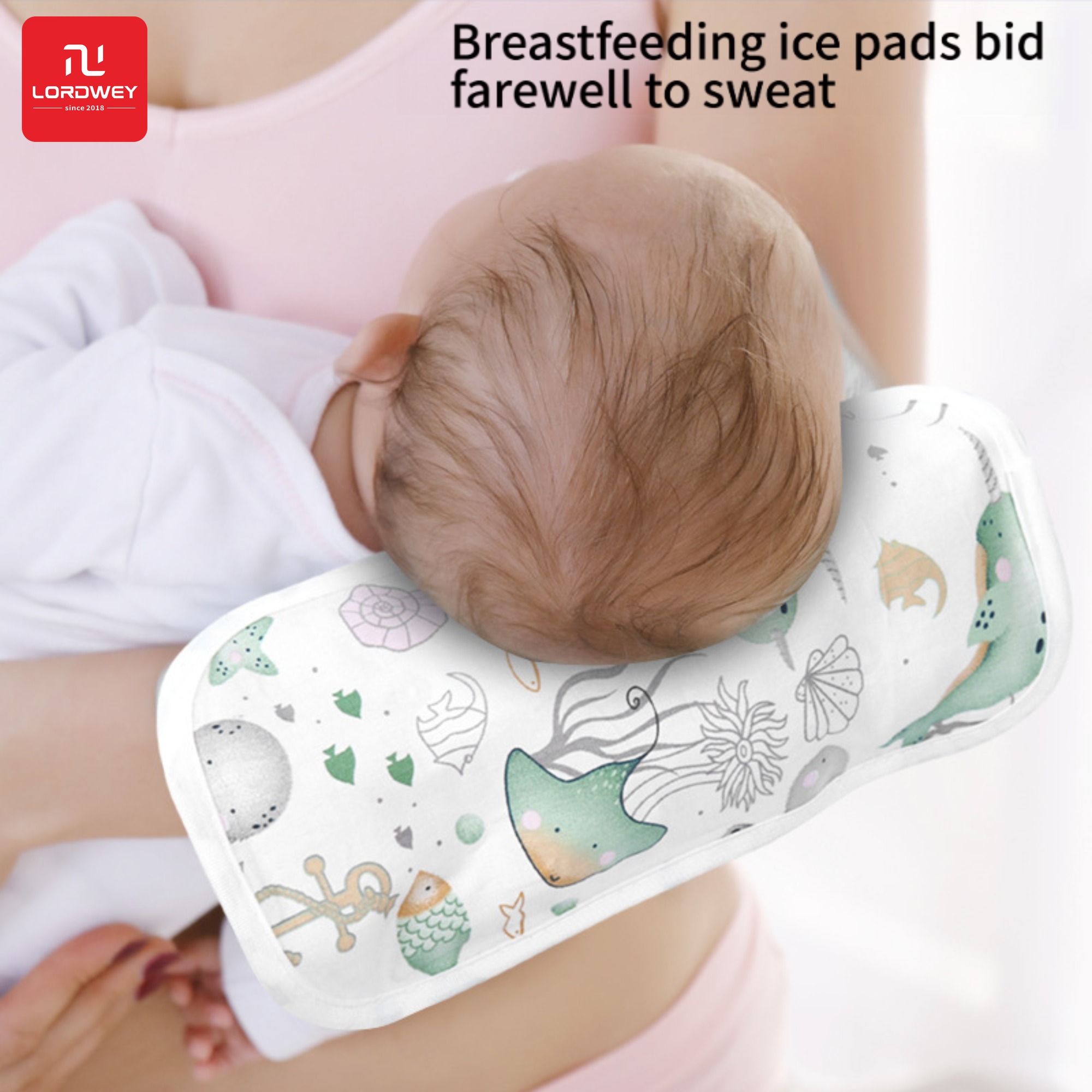 LORDWEY | Summer Baby Pillow Arm Cooling Mat Breastfeeding Holding Mommy Arm Cushion Sleeve Pillow Cooler Cover Bedding Newborn Items ราคา 385 บาท*ส่งฟรี