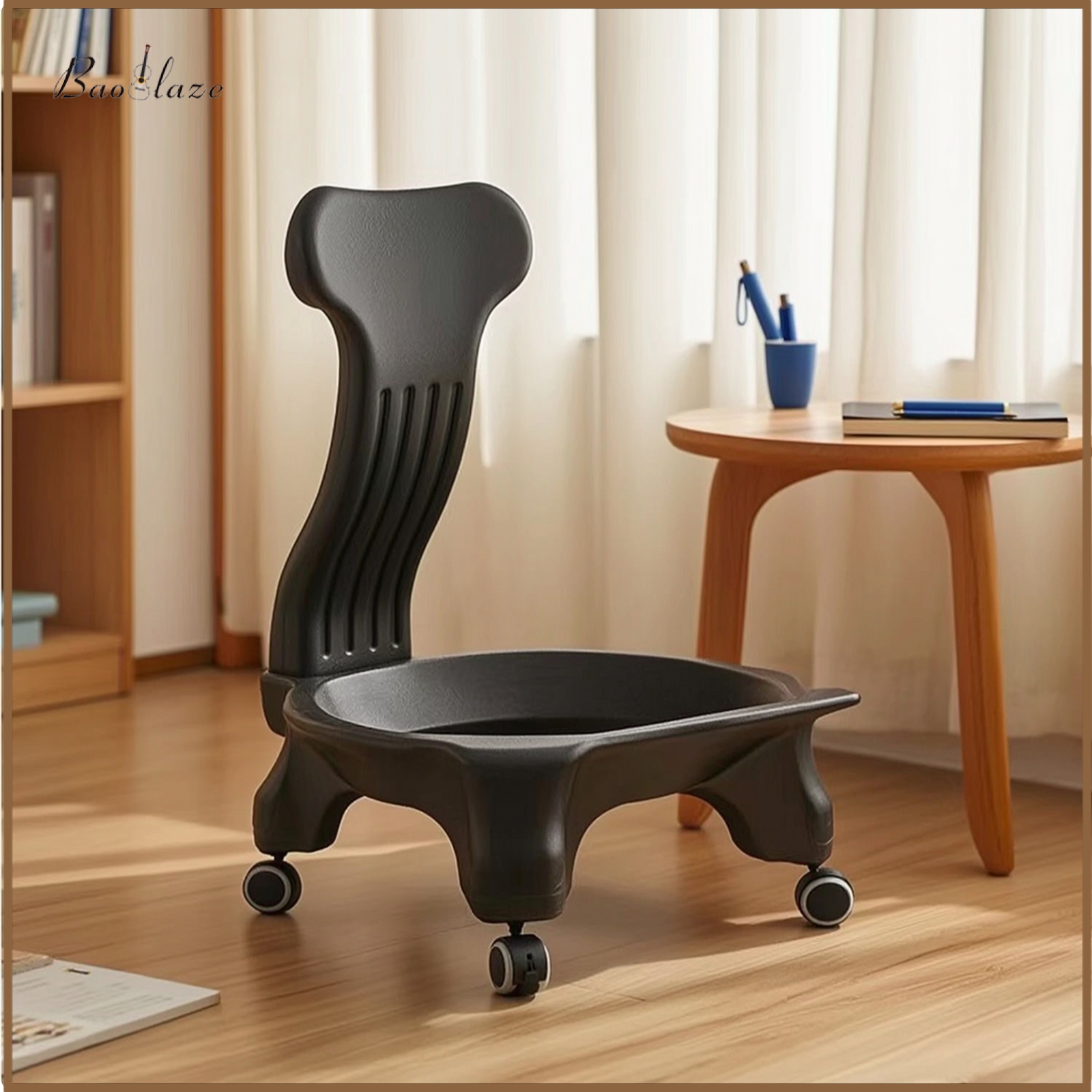 Baoblaze Ergonomic Exercise Ball Ball Chair Frame Mobile Balance Ball Chair Base Wheeled Furniture Inflatable for Office Workers, Students ราคา 11,067 บาท*ส่งฟรี