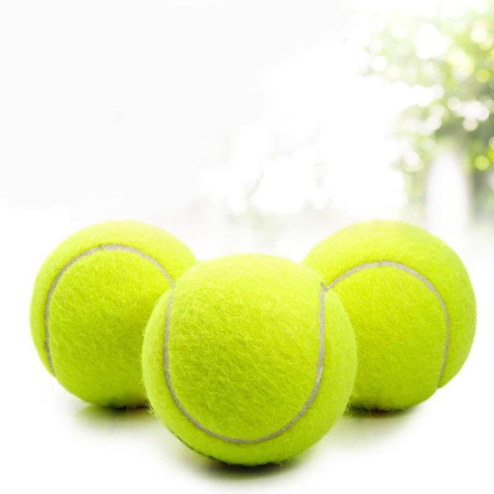 IIIDU Fluorescent Yellow Wear-resistant Rubber Tennis Ball Pet toy