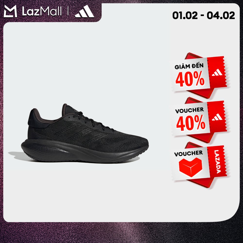 [CHỈ 1-10.2-VOUCHER 35%] adidas Running Supernova 3 Running Shoes Men Black IE4364