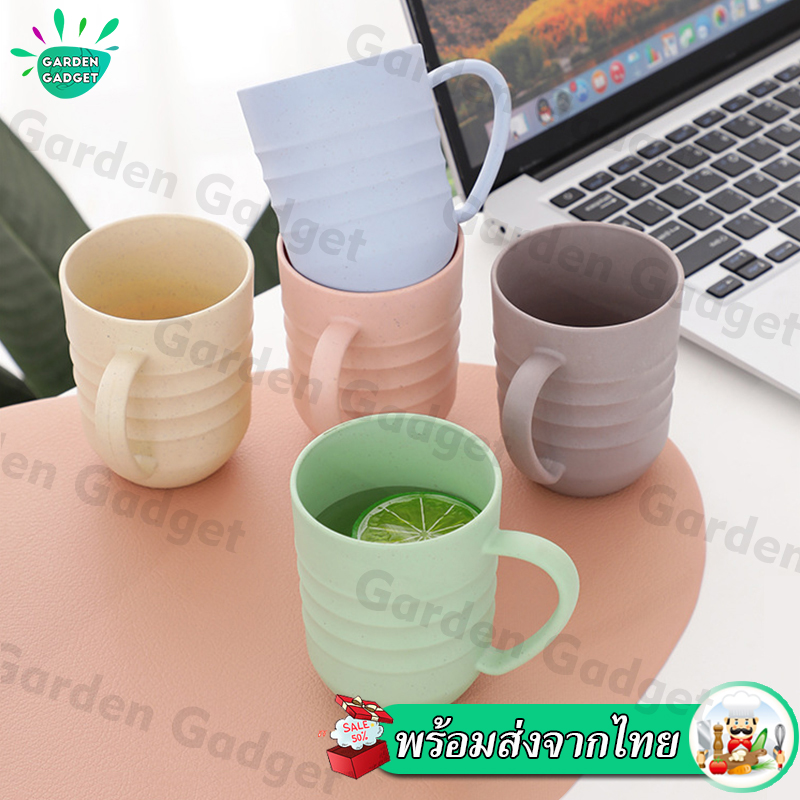 VIVOLILV แก้วน้ำ แก้วพลาสติกมีหูจับ 4.5นิ้ว แก้วใส่น้ำพลาสติก สีหวาน แก้วกลม กระบอกใส่น้ำ แก้วหูจับ มี4สีให้เลือก ปลอดภัย XPH214 ราคา 12 บาท*ส่งฟรี