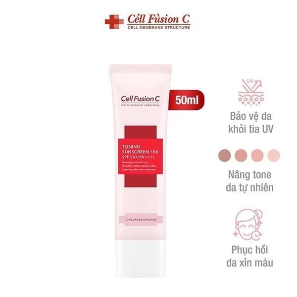 kem Chống nắng Cell Fusion C hồng - H.E.E COSMETIC