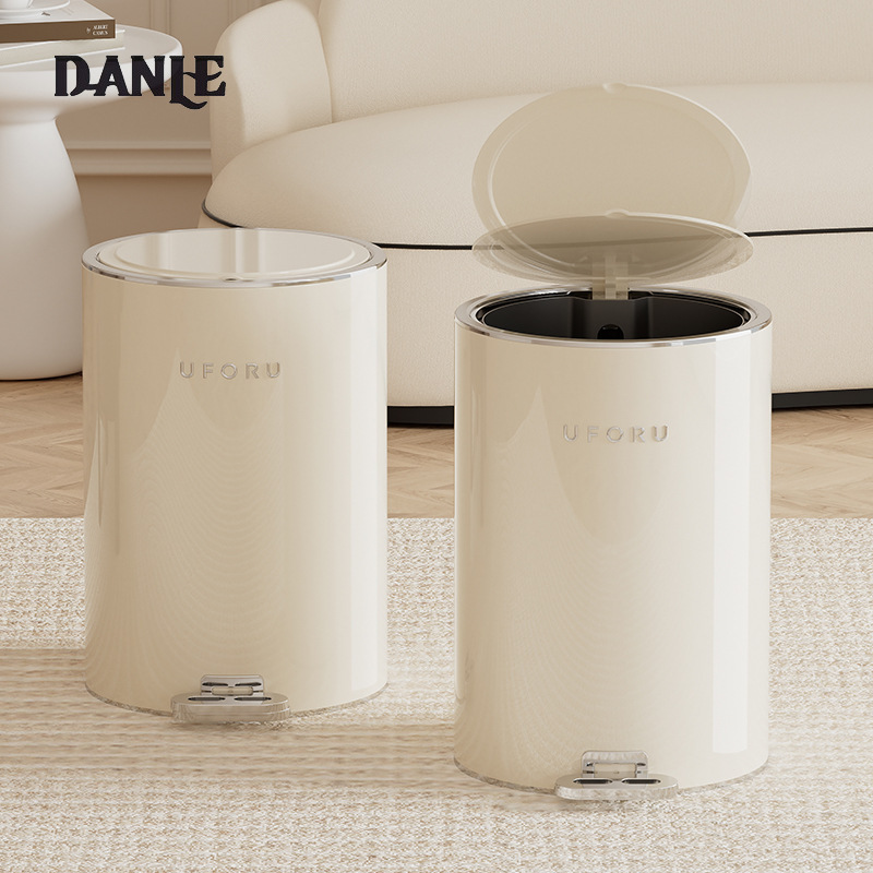 Treadle bin ins air Household bathroom Kitchen with lid large capacity waterproof living room bin ราคา 610 บาท*ส่งฟรี