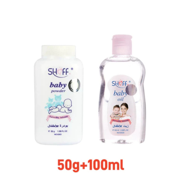 Baby Oil 100/200ml | Baby Powder 50/200g Talc-free Suitable for Newborns Vegan Natural Ingredients