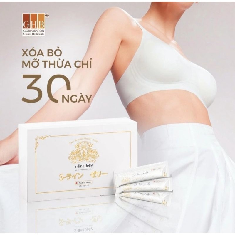 Thạch giảm cân S-Line Jelly Ức Chế Cảm Giác Thèm Ăn Giảm Hấp Thụ Chất Béo Đào Thải Mỡ Thừa Thải Độc 