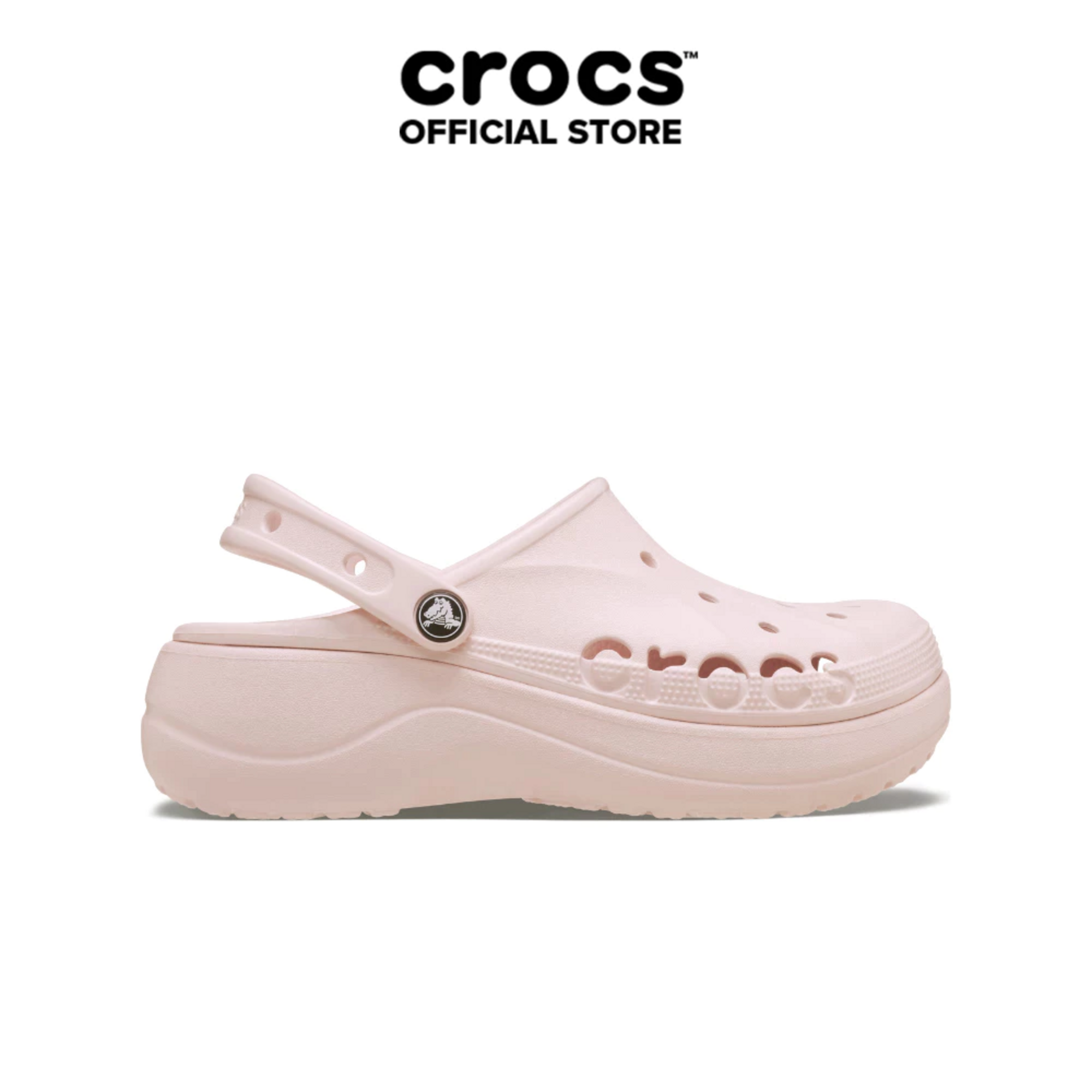 Giày Clog Nữ Crocs Baya Platform - Barely Pink - 208186-6PI