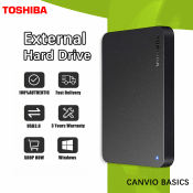 Toshiba Canvio Basics 1TB/2TB Portable External Hard Drive
